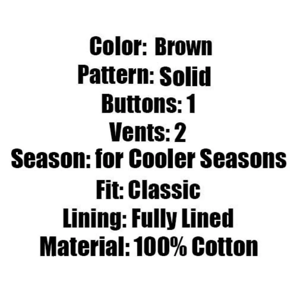 Whitcomb & Shaftesbury 40S Brown Sport Coat Y789_8